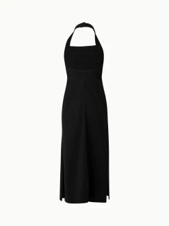 AKRIS Wool Double-Face Apron Midi Dress -AKRIS sale 684760