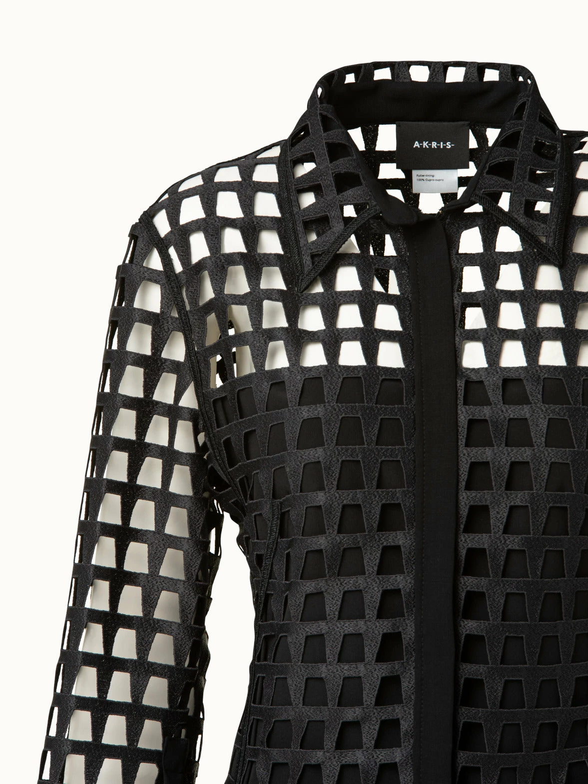 AKRIS Trapezoid Grid Embroidery Tunic Dress 3 AKRIS Trapezoid Grid Embroidery Tunic Dress - Image 3