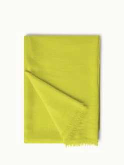AKRIS Cashmere Silk Scarf Limoncello