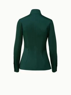 AKRIS Cotton Stretch Poplin Blouse -AKRIS sale 696088