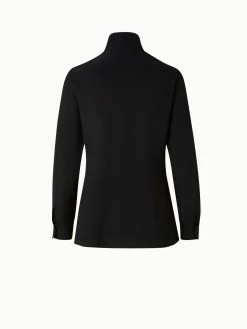 AKRIS Silk Crêpe Fringed Blouse -AKRIS sale 696096