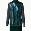 AKRIS Silk Georgette Blouse With Sequins Front
