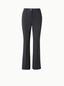 AKRIS Bootcut Leg Pants In Cotton Denim Stretch