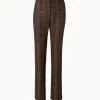 AKRIS Checked Wool Bootcut Pants