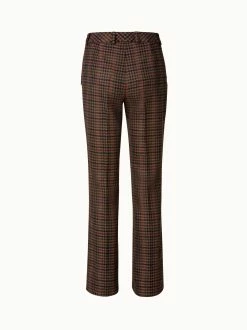 AKRIS Checked Wool Bootcut Pants -AKRIS sale 696309