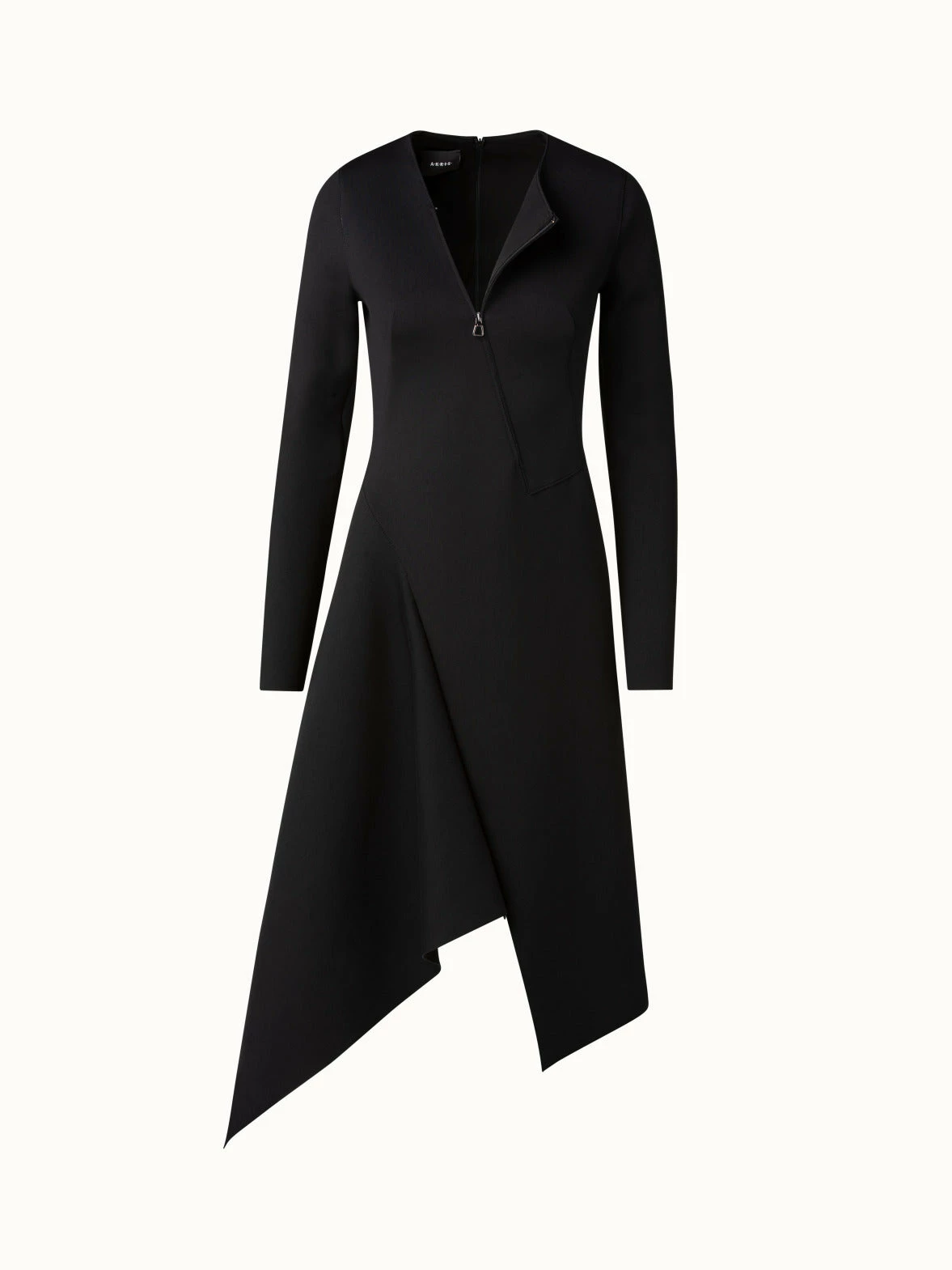 AKRIS Techno Neoprene Asymmetrical Midi Dress 4 AKRIS Techno Neoprene Asymmetrical Midi Dress - Image 4