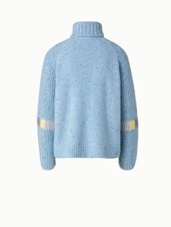 AKRIS Cashmere Knit Turtleneck With Intarsia Details -AKRIS sale 696513
