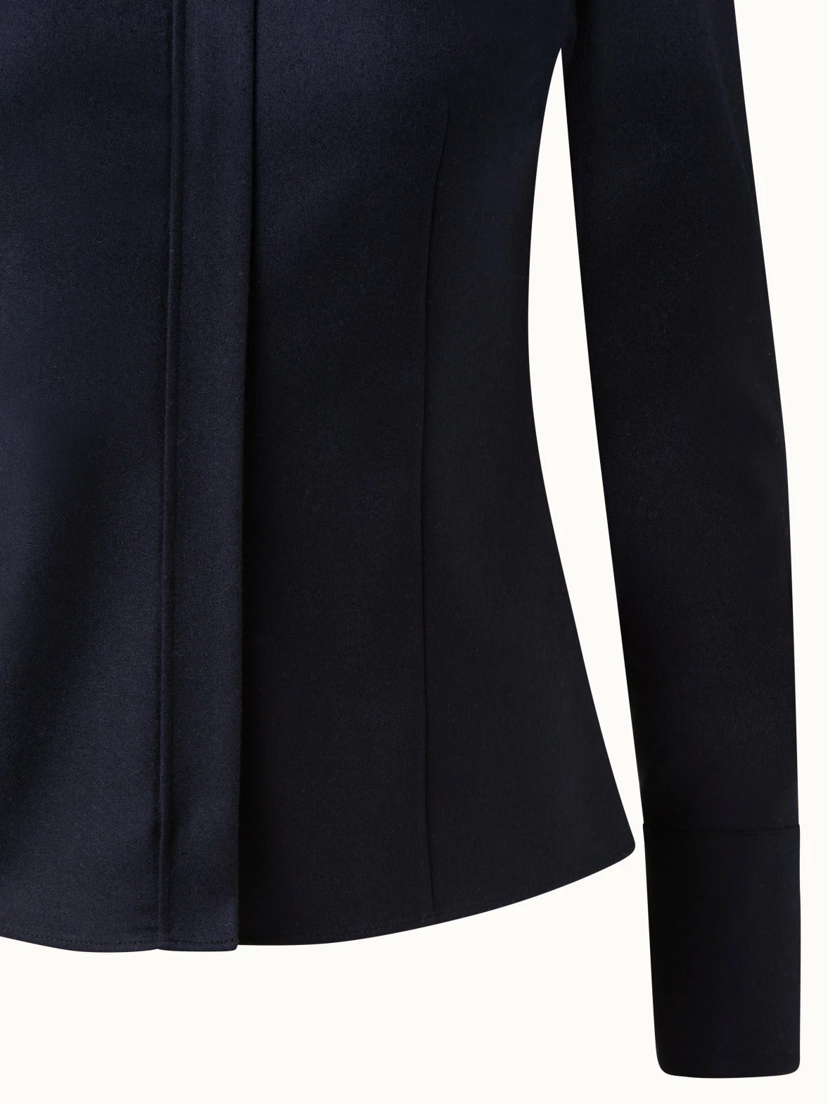 AKRIS Wool Stretch Flannel Blouse 4 AKRIS Wool Stretch Flannel Blouse - Image 4