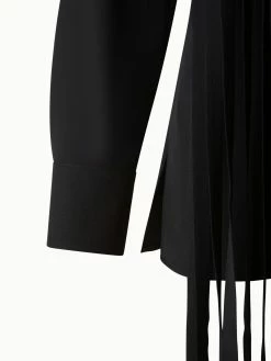 AKRIS Silk Crêpe Fringed Blouse -AKRIS sale 696953
