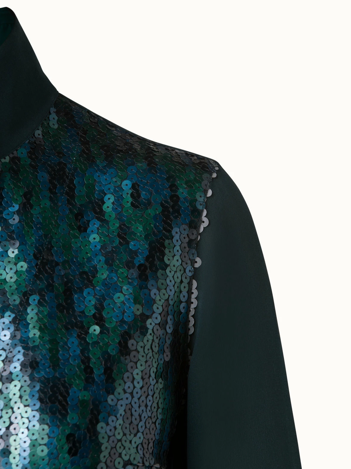 AKRIS Silk Georgette Blouse With Sequins Front 3 AKRIS Silk Georgette Blouse With Sequins Front - Image 3