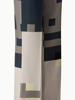 AKRIS Wool Double-Face Wide Pant With Novemberday Print -AKRIS sale 697231