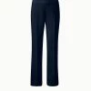 AKRIS Wool Double-Face Straight Leg Pants