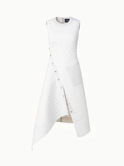 AKRIS Techno Taffeta Quilted Trapezoid Dress -AKRIS sale 716018