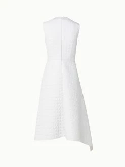 AKRIS Techno Taffeta Quilted Trapezoid Dress -AKRIS sale 716019