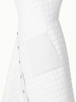 AKRIS Techno Taffeta Quilted Trapezoid Dress -AKRIS sale 716037