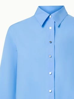 AKRIS Cotton Poplin Tunic Blouse -AKRIS sale 716127