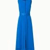 AKRIS Cotton Poplin Midi Dress