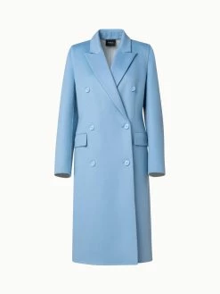 AKRIS Kosima Cashmere Double Breasted Coat