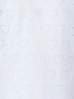 AKRIS Cotton Poplin Tunic Blouse With Hearts Broderie Anglaise 12 AKRIS Cotton Poplin Tunic Blouse With Hearts Broderie Anglaise -AKRIS sale 728138