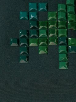 AKRIS Silk Stretch Crêpe Sheath Dress With Daffodils Stone Embellishment -AKRIS sale 731371