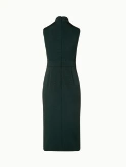 AKRIS Silk Stretch Crêpe Sheath Dress With Daffodils Stone Embellishment -AKRIS sale 731373