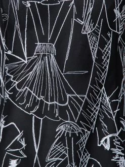 AKRIS Techno Tulle Top With Croquis Embroidery -AKRIS sale 739123