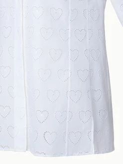 AKRIS Cotton Poplin Tunic Blouse With Hearts Broderie Anglaise 11 AKRIS Cotton Poplin Tunic Blouse With Hearts Broderie Anglaise -AKRIS sale 739172