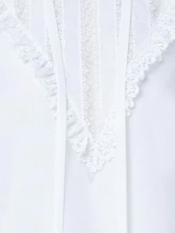 AKRIS Cotton Crêpe And Lace Blouse 18 AKRIS Cotton Crêpe And Lace Blouse -AKRIS sale 739194