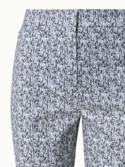 AKRIS Cotton Stretch Tapered Pants With Croquis Print -AKRIS sale 739294