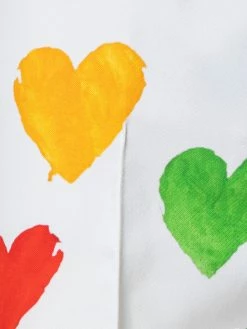 AKRIS Cotton Silk Double-Face Bootcut Pants With Heart Druck -AKRIS sale 739321