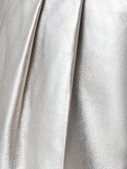 AKRIS Pearlized Lambskin Leather Bermuda Shorts -AKRIS sale 739336