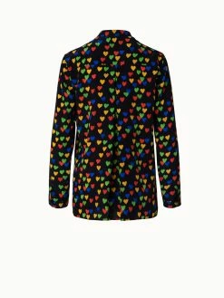 AKRIS Silk Crêpe Blouse With Hearts Print -AKRIS sale 741042
