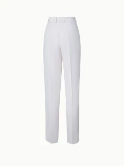 AKRIS Cotton Linen Blend Pleated Tapered Pants -AKRIS sale 741215