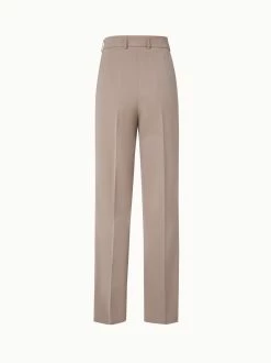 AKRIS Wool Gabardine Pleated Tapered Pants -AKRIS sale 741222