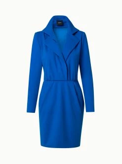 AKRIS Viscose Wool Jersey Dress With Horsehair Belt -AKRIS sale 741308 b633769a 3caa 41ff b961 f6bef7427e66