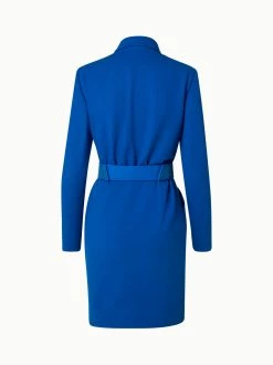 AKRIS Viscose Wool Jersey Dress With Horsehair Belt -AKRIS sale 741311 40c11dc8 8c67 4924 9490 3e6b09acde5e