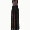 AKRIS Techno Tulle Gown With Croquis Embroidery