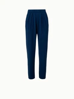 AKRIS Wool Silk Knit Lace Pants