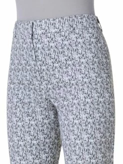 AKRIS Cotton Stretch Tapered Pants With Croquis Print -AKRIS sale 747304