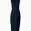 AKRIS Cotton Silk Double-Face Sheath Dress