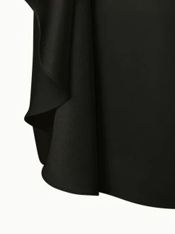 AKRIS Envers Satin Dress With Horsehair Belt -AKRIS sale 753330
