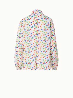 AKRIS Cotton Voile Blouse With Hearts Print 9 AKRIS Cotton Voile Blouse With Hearts Print -AKRIS sale 758887