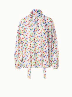 AKRIS Cotton Voile Blouse With Hearts Print 13 AKRIS Cotton Voile Blouse With Hearts Print -AKRIS sale 758888 93dfcc02 03c3 4f5b be54 b532695a3927