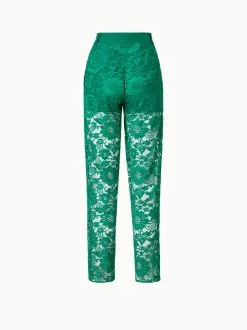AKRIS Floral Techno Lace Pleated Tapered Pants -AKRIS sale 758909