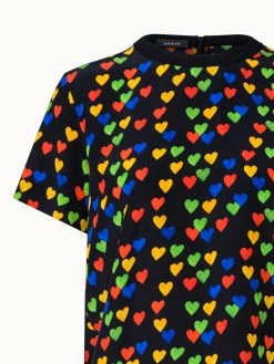AKRIS Silk Crêpe Blouse With Hearts Druck 9 AKRIS Silk Crêpe Blouse With Hearts Druck -AKRIS sale 759484