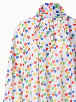 AKRIS Cotton Voile Blouse With Hearts Print 10 AKRIS Cotton Voile Blouse With Hearts Print -AKRIS sale 759496