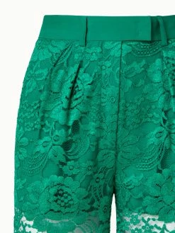 AKRIS Floral Techno Lace Pleated Tapered Pants -AKRIS sale 759521