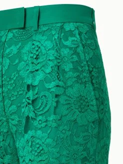 AKRIS Floral Techno Lace Pleated Tapered Pants -AKRIS sale 759523