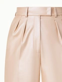 AKRIS Lambskin Leather Pleated Tapered Pants 9 AKRIS Lambskin Leather Pleated Tapered Pants -AKRIS sale 760438