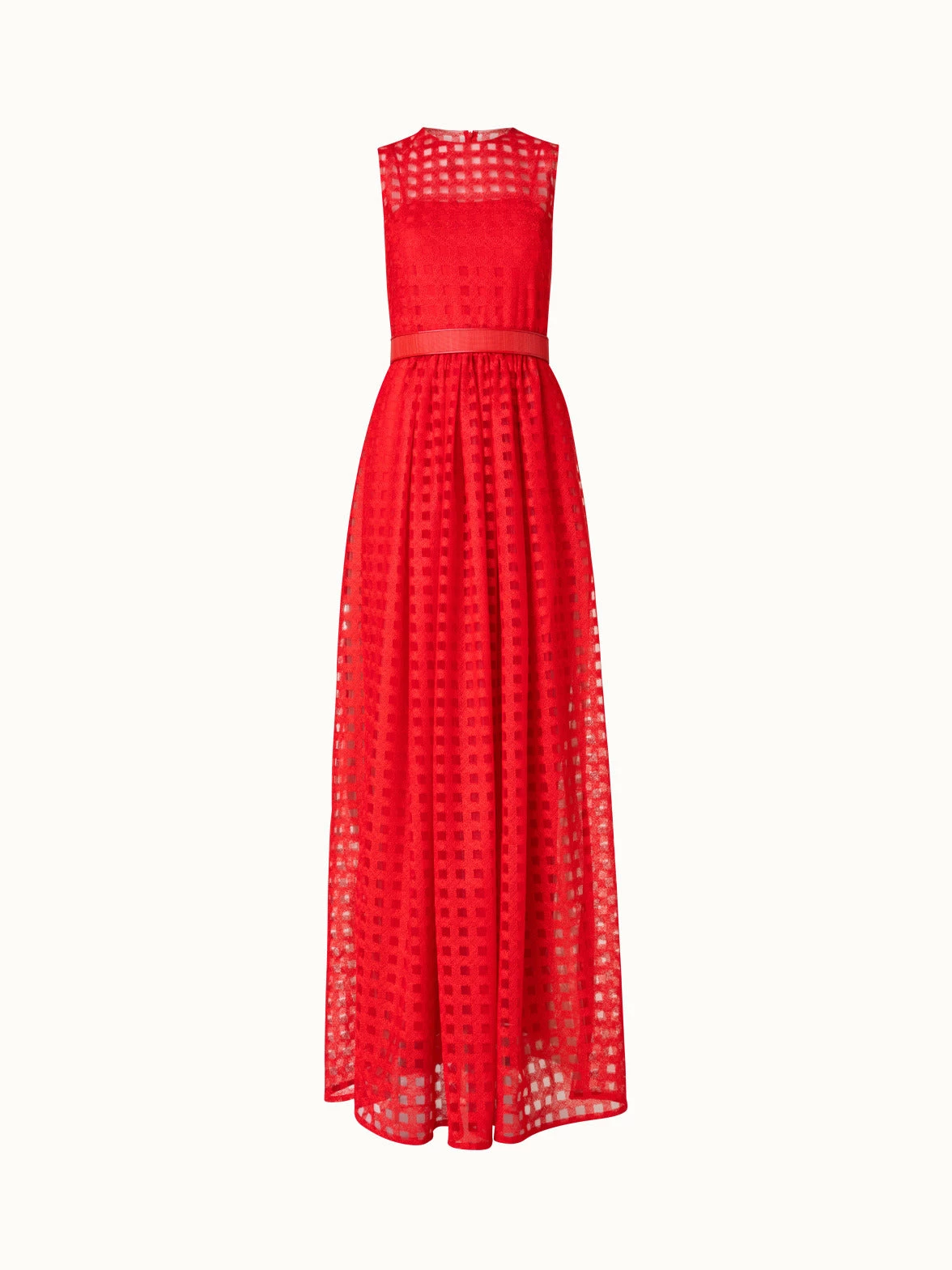 AKRIS Square Embroidery On Tulle Gown 1 AKRIS Square Embroidery On Tulle Gown